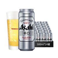 朝日超爽啤酒整箱装500ml×24(听）