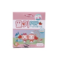 韩国草莓味爱心形棒棒糖（7gX5支装）